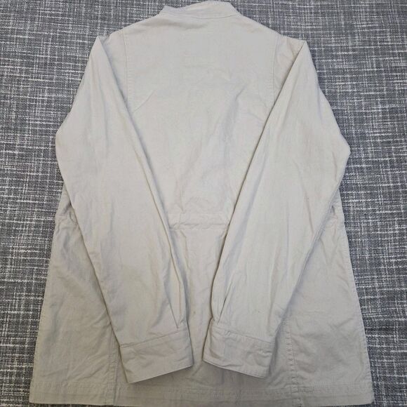 GAP Utility Jacket Women's S Ivory Cotton Cinched Waist - Picture 11 of 14